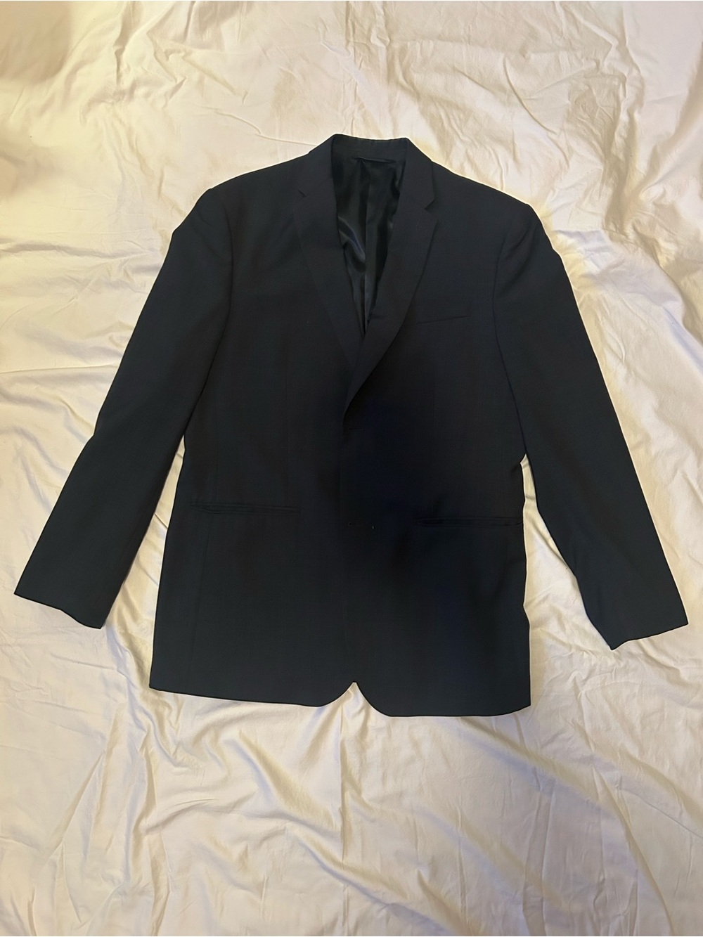 Classic Men's Dark Blue Blazer - Tailored Formal Jacket
